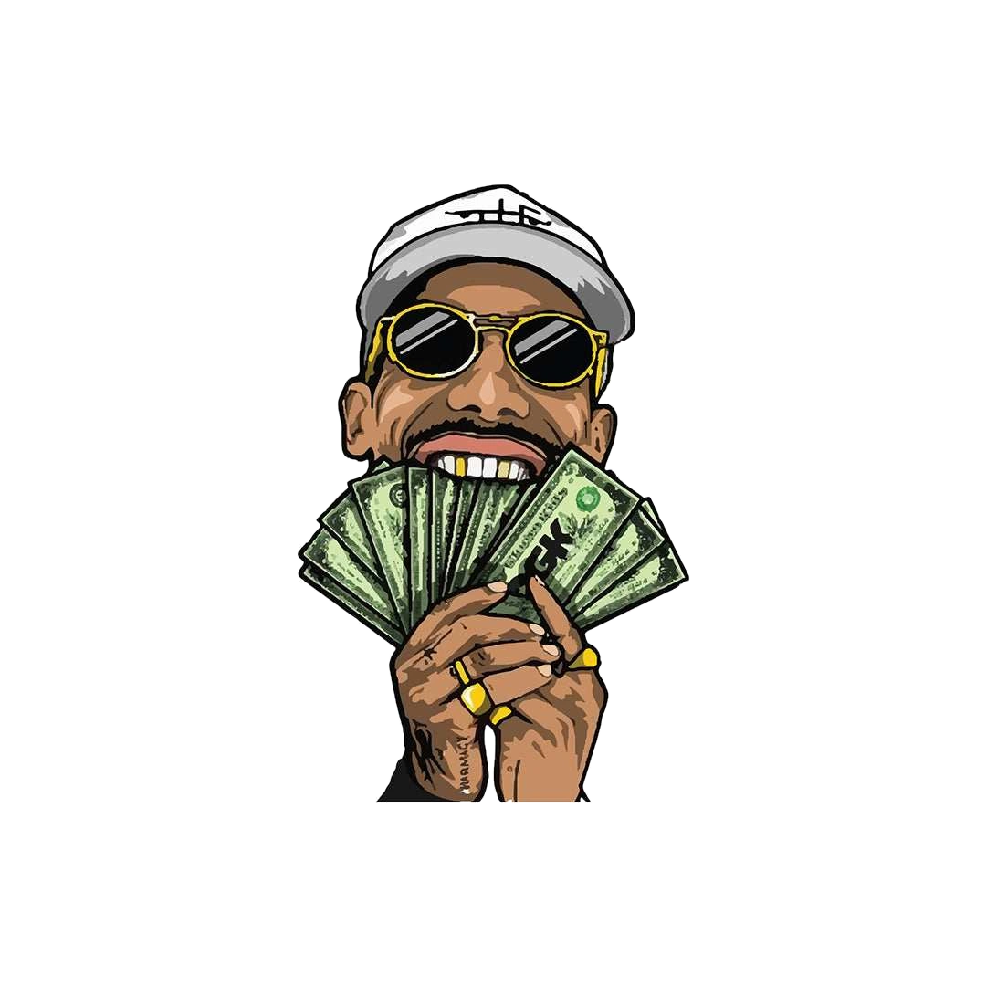 Money in Mouth Sticker